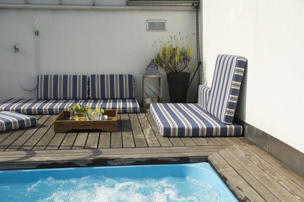 Pavi Apts Ljubljana - Private Rooftop Swimming Pool Rom bilde